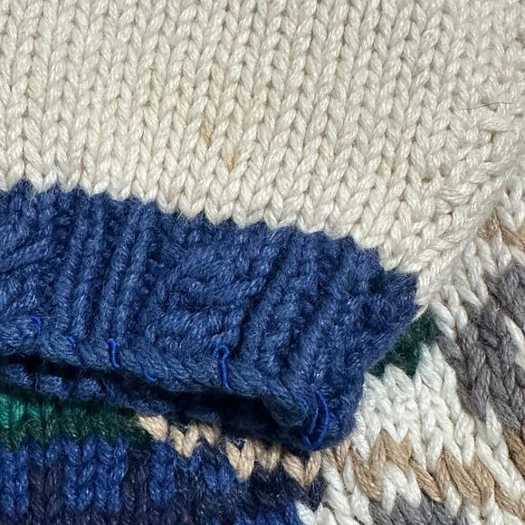 Vintage Signatures by Northern Isles Snowman Hand Knitted Sweater Sz L - Picture 15 of 15